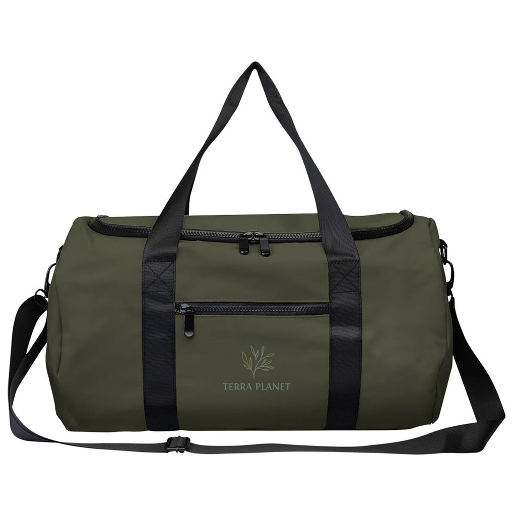 HIT Olive Hudson rPET Leatherette Duffel Bag