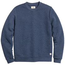 Marine Layer Men's Navy Heather Corbet Quilted Crewneck