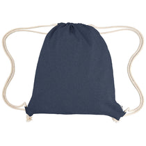Hit Navy Arden Recycled Cotton Drawstring Bag