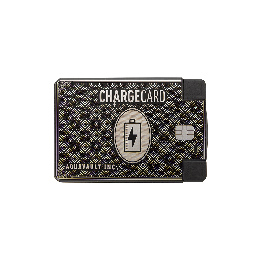 AquaVault Black ChargeCard Power Bank 2,300 mAh