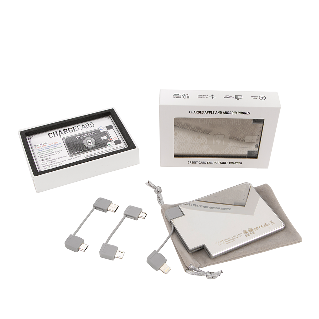 AquaVault Platinum ChargeCard Power Bank 2,300 mAh