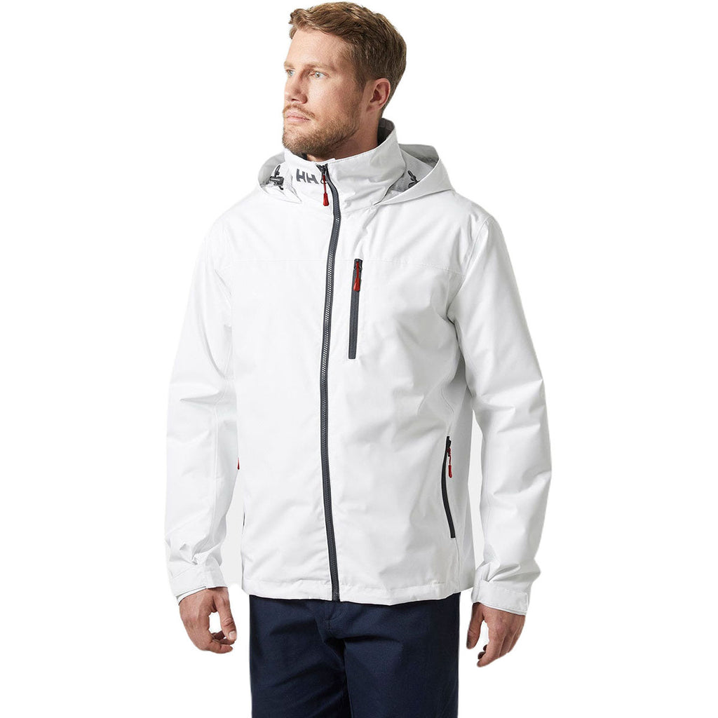 Helly Hansen Men's White Crew Hooded Midlayer Jacket 2.0