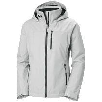 Helly Hansen Women's Grey Fog Crew Hooded Midlayer Jacket 2.0
