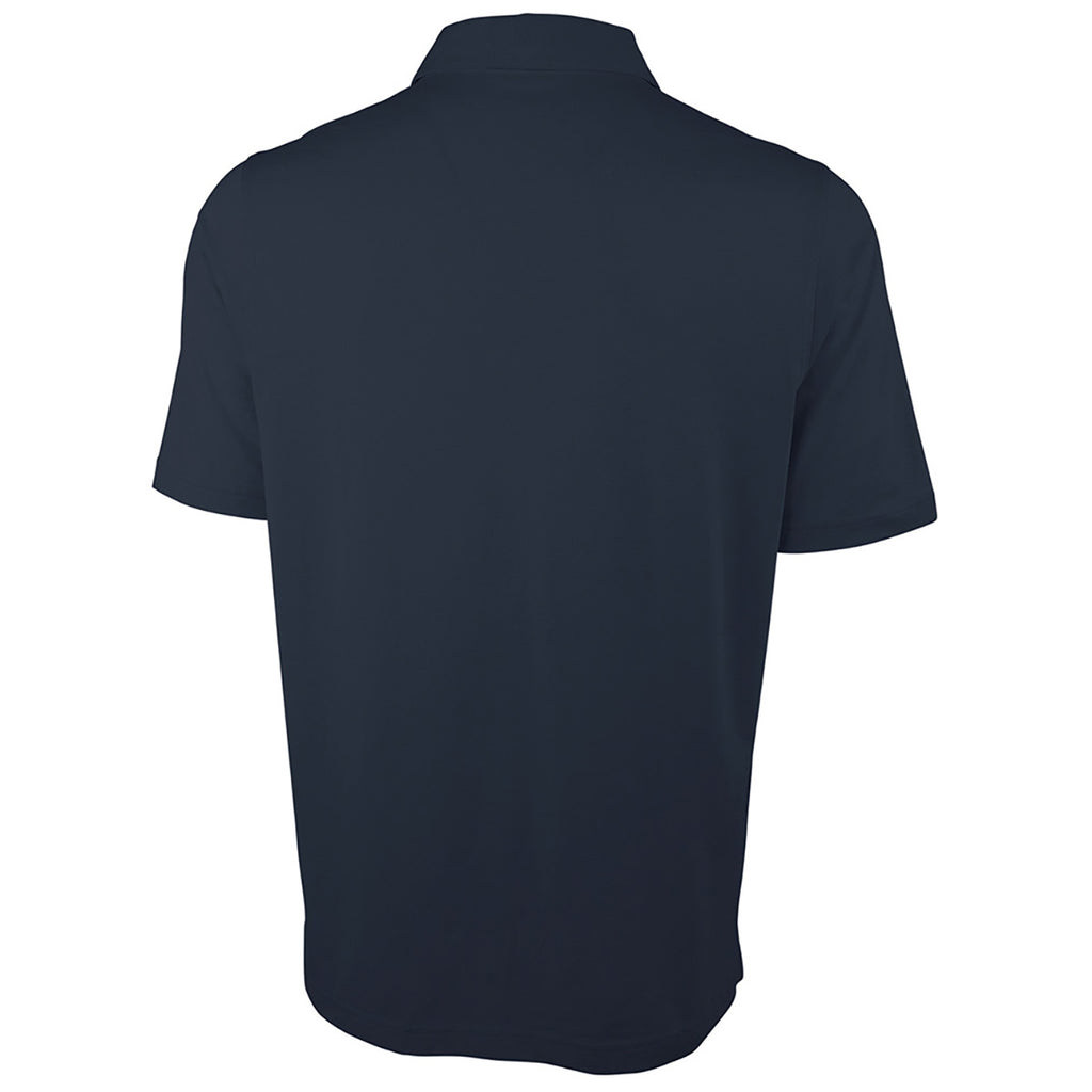 Charles River Men's Navy Greenway Stretch Cotton Polo