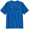 Patagonia Men's P-6 Outline: Vessel Blue P-6 Logo Responsibili-Tee