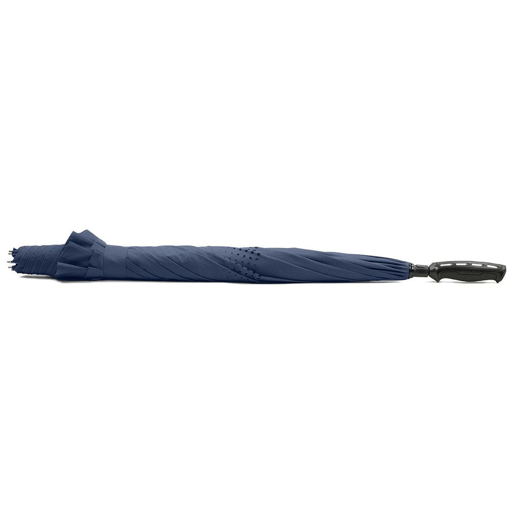 Shed Rain Navy/Navy UnbelievaBrella 62" Reverse-Close Manual Golf Umbrella