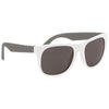 Hit White/Grey Rubberized Sunglasses