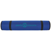 48-Hour BIC Blue Yoga Mat with Shoulder Strap