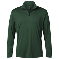 AllPro Men's Forest Green Pro-Lock Performance Quarter-Zip Pullover