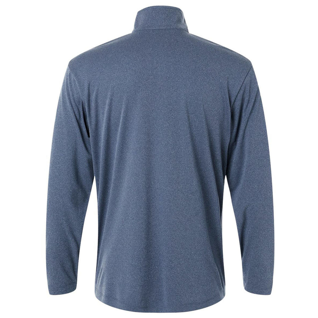 AllPro Men's Heather Navy Pro-Lock Performance Quarter-Zip Pullover