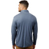 AllPro Men's Heather Navy Pro-Lock Performance Quarter-Zip Pullover