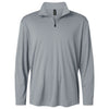AllPro Men's Heather Steel Pro-Lock Performance Quarter-Zip Pullover