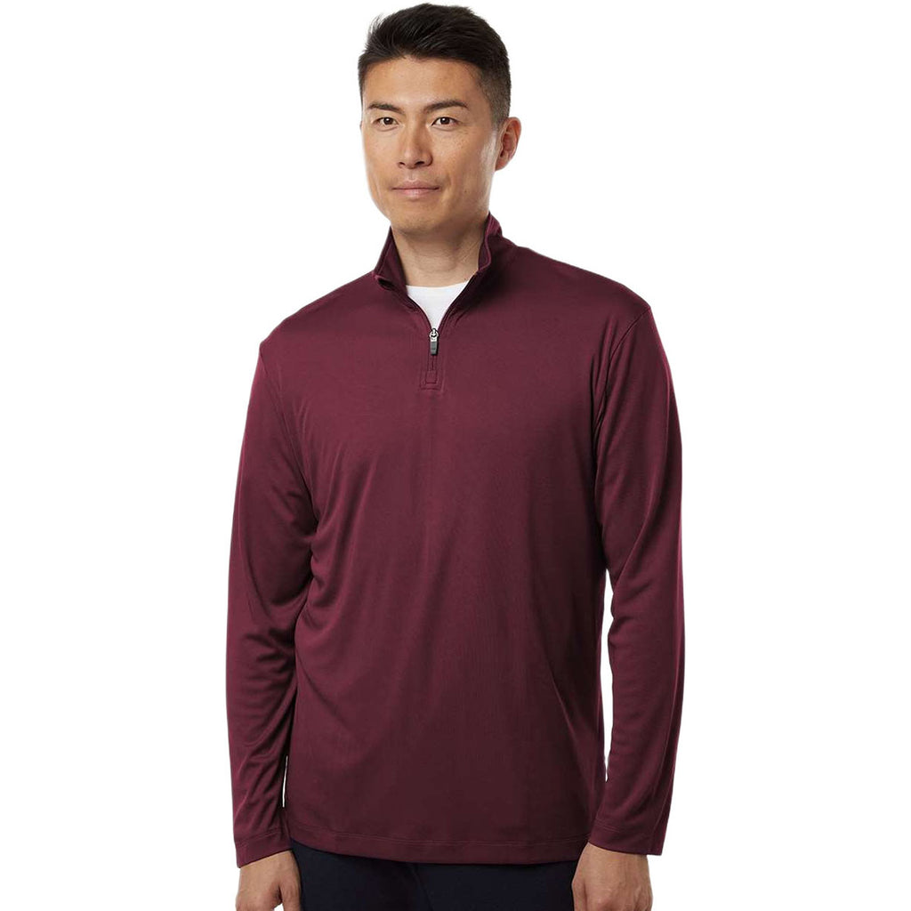 AllPro Men's Maroon Pro-Lock Performance Quarter-Zip Pullover