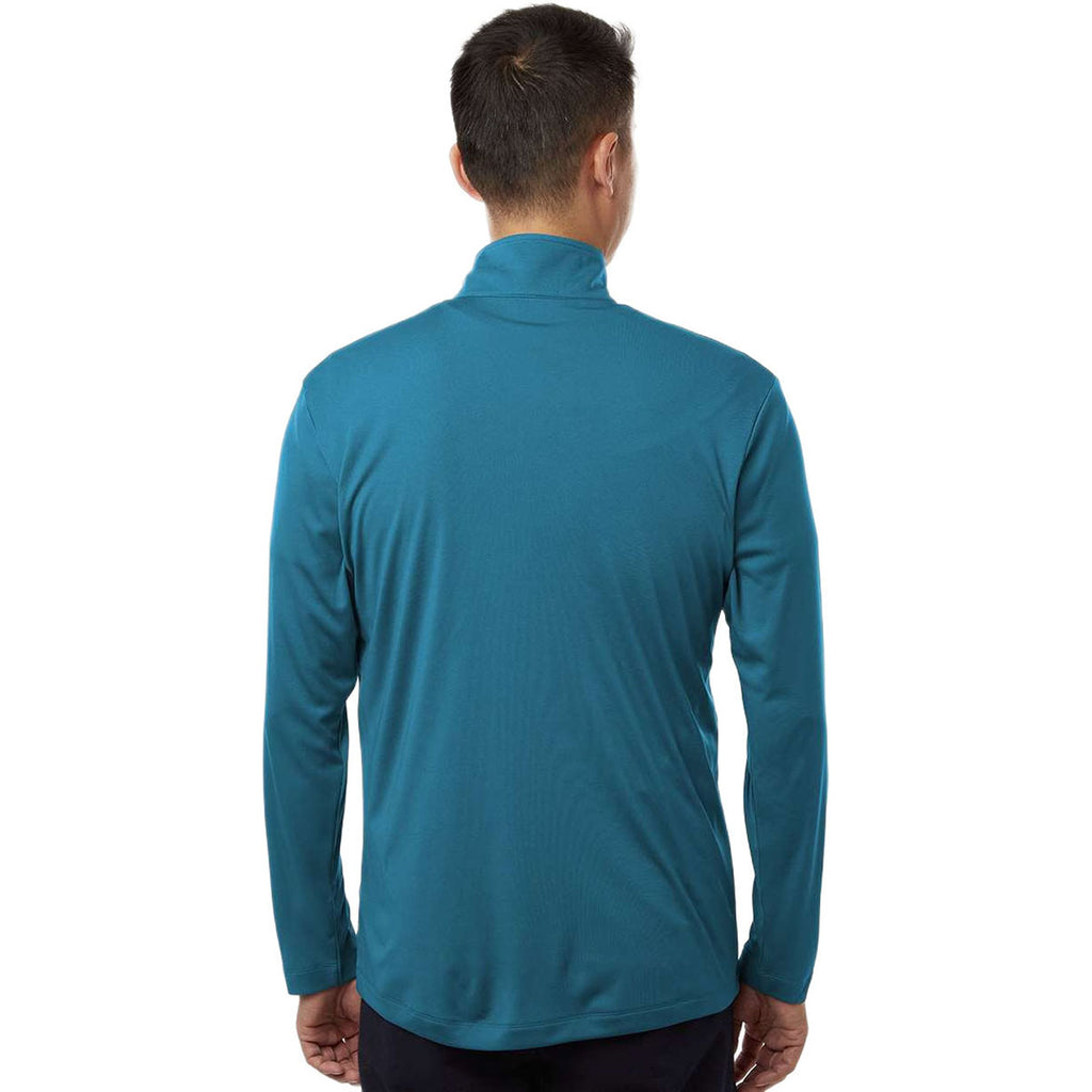 AllPro Men's Pacific Blue Pro-Lock Performance Quarter-Zip Pullover