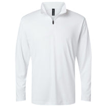 AllPro Men's White Pro-Lock Performance Quarter-Zip Pullover