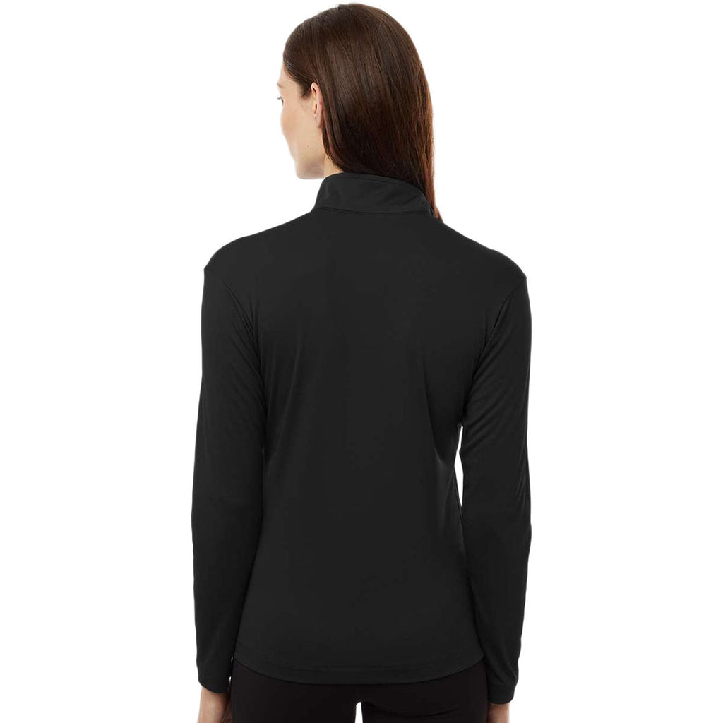 AllPro Women's Black Pro-Lock Performance Quarter-Zip Pullover