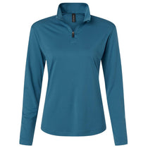 AllPro Women's Pacific Blue Pro-Lock Performance Quarter-Zip Pullover