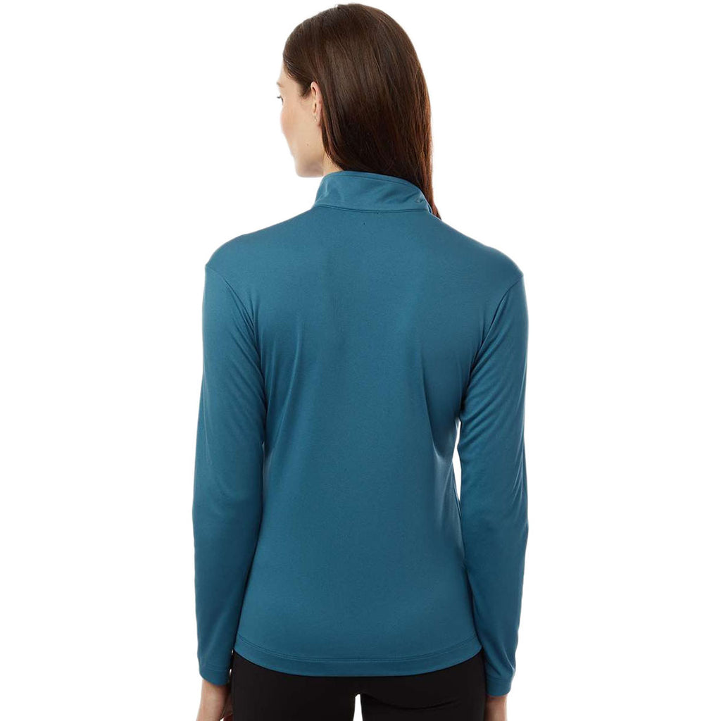 AllPro Women's Pacific Blue Pro-Lock Performance Quarter-Zip Pullover