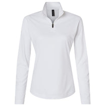 AllPro Women's White Pro-Lock Performance Quarter-Zip Pullover