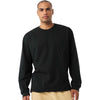 Bella + Canvas Men's Black 7.5 oz Heavyweight Long Sleeve Tee