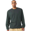 Bella + Canvas Men's Hunter Green 7.5 oz Heavyweight Long Sleeve Tee
