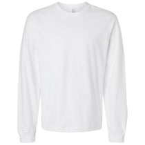 Bella + Canvas Men's White 7.5 oz Heavyweight Long Sleeve Tee