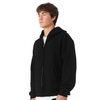 Bella + Canvas Unisex Black 10 oz Full-Zip Hoodie Sweatshirt