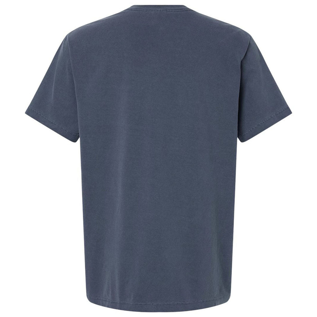 Bella + Canvas Unisex Washed Navy Heavyweight Garment-Dyed Tee