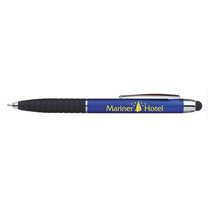 Good Value Blue with Black Ink Metallic Cool Grip Stylus Pen