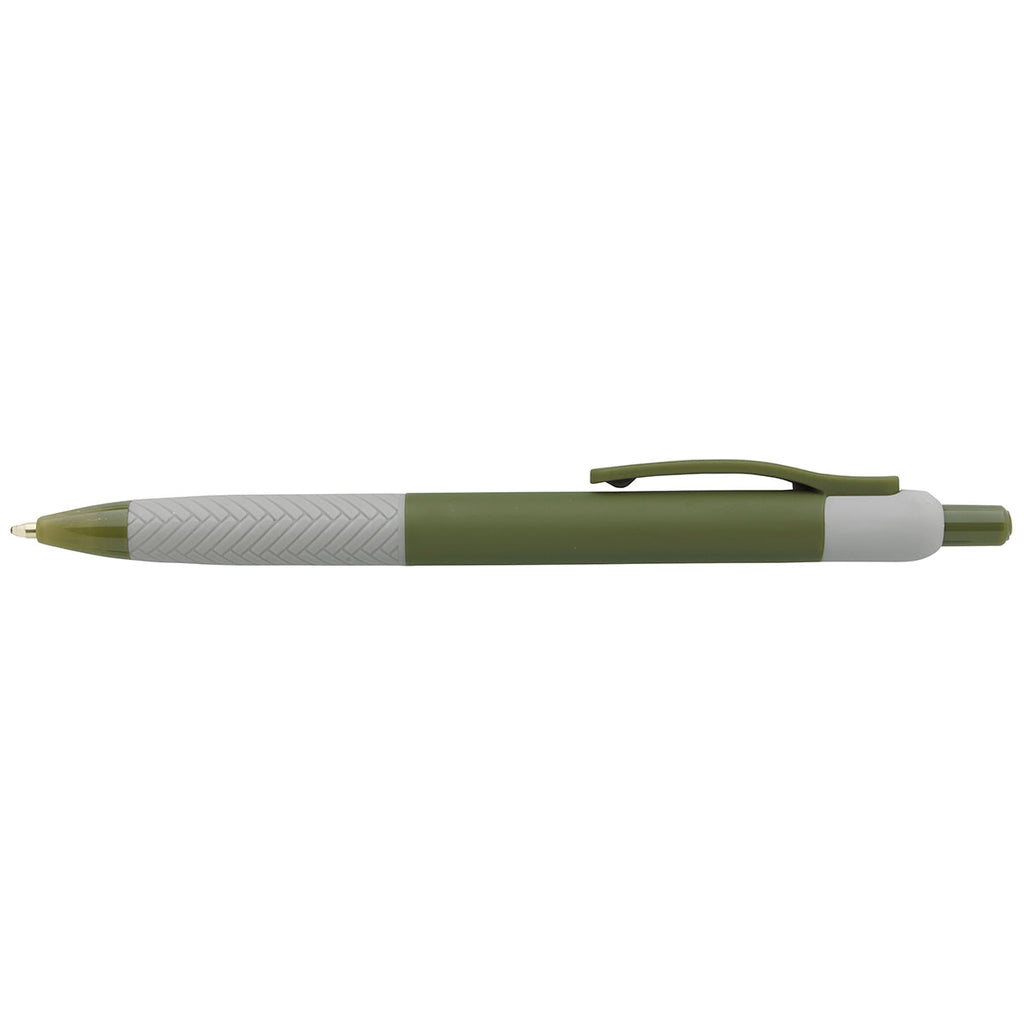 Souvenir Olive Green Herringbone RABS Pen