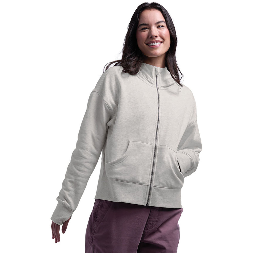 Charles River Women's Oatmeal Heather Willow Full Zip Hoodie