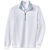 Straight Down Men's White Optic Quarter Zip