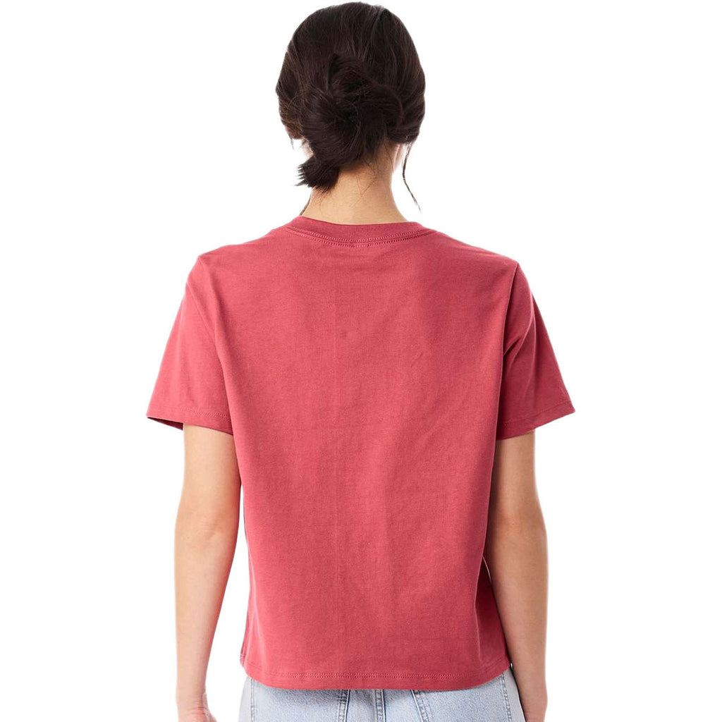 Bella + Canvas Women's Vintage Red 6 oz Heavyweight Tee
