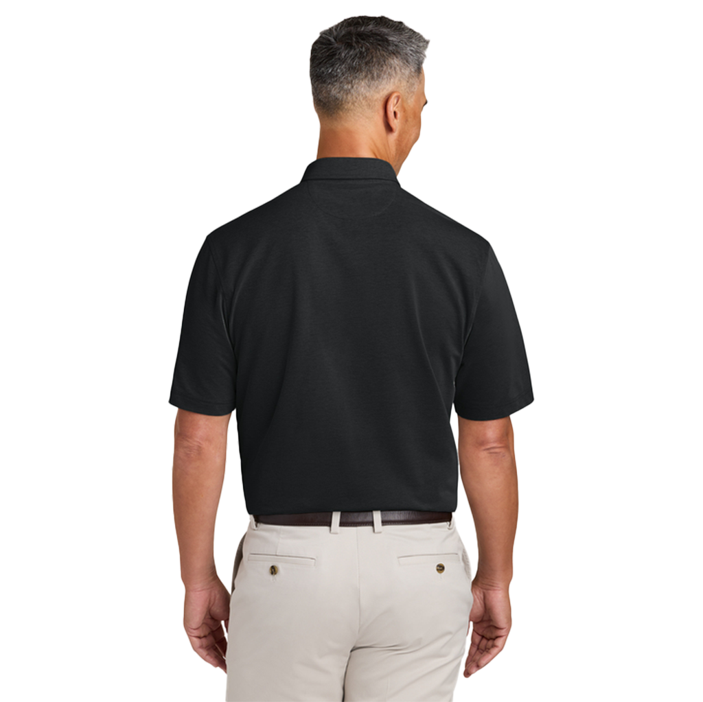 Brooks Brothers Deep Black Men's Pinpoint Pique Dress Polo