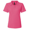 AllPro Women's Bright Pink Pique Polo