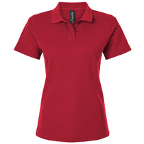 AllPro Women's Red Pique Polo