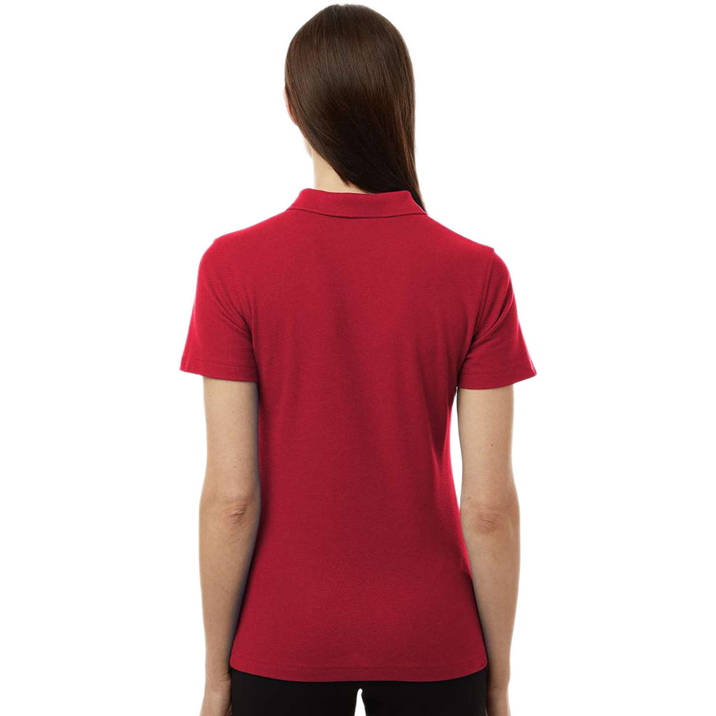 AllPro Women's Red Pique Polo