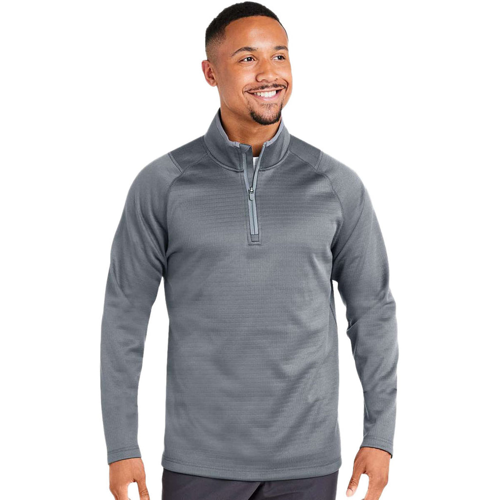 Puma Golf Men's Slate Sky Waffle Fleece Quarter-Zip Pullover