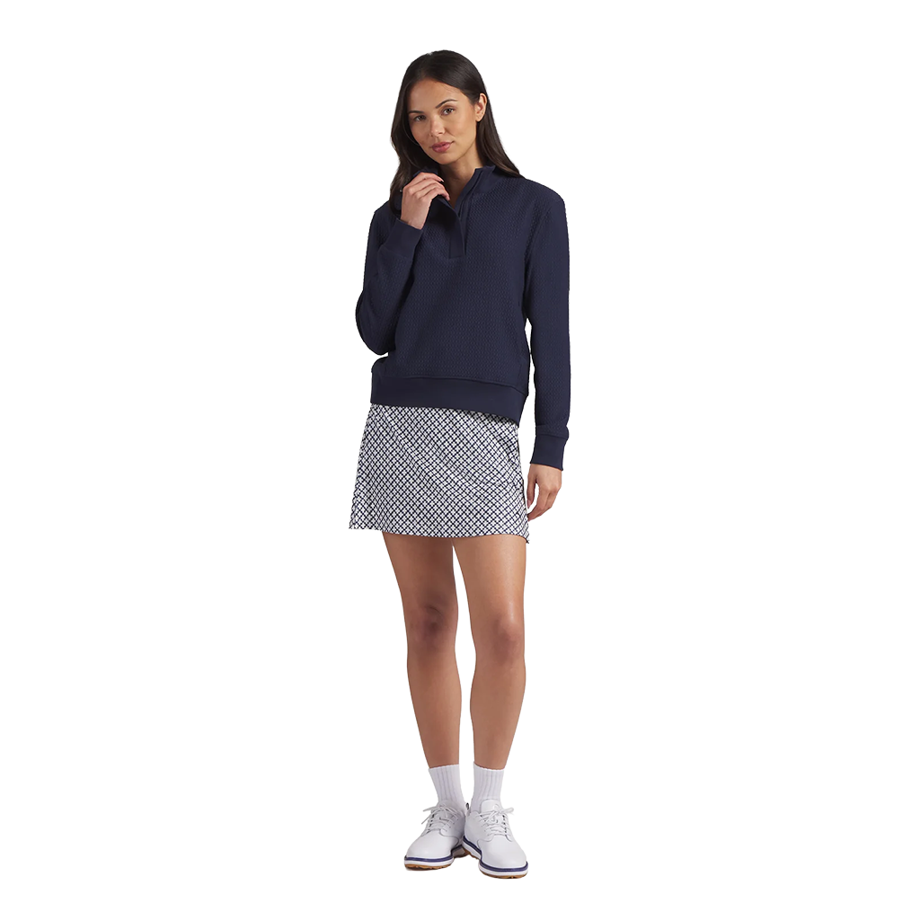 Puma Women's Deep Navy Boulder Quarter Zip