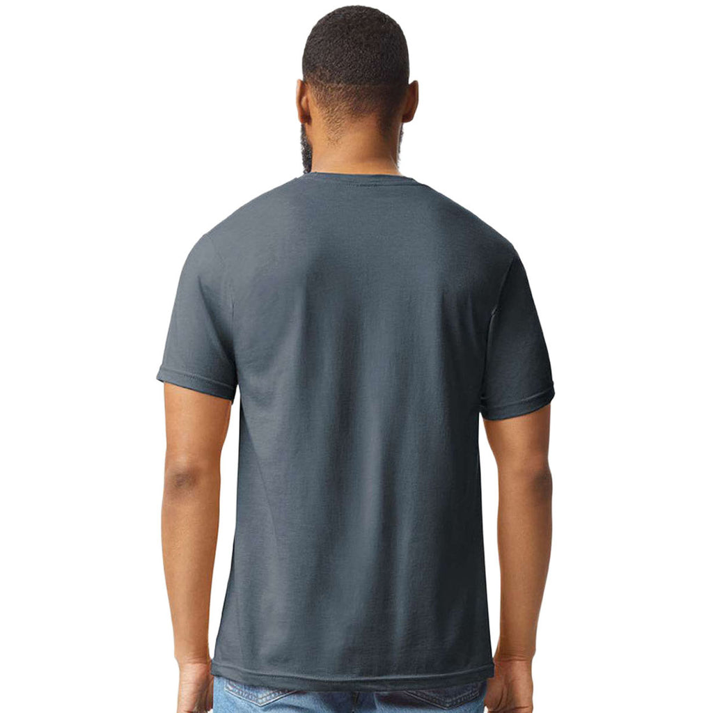 Gildan Unisex Steel Blue Softstyle CVC T-Shirt