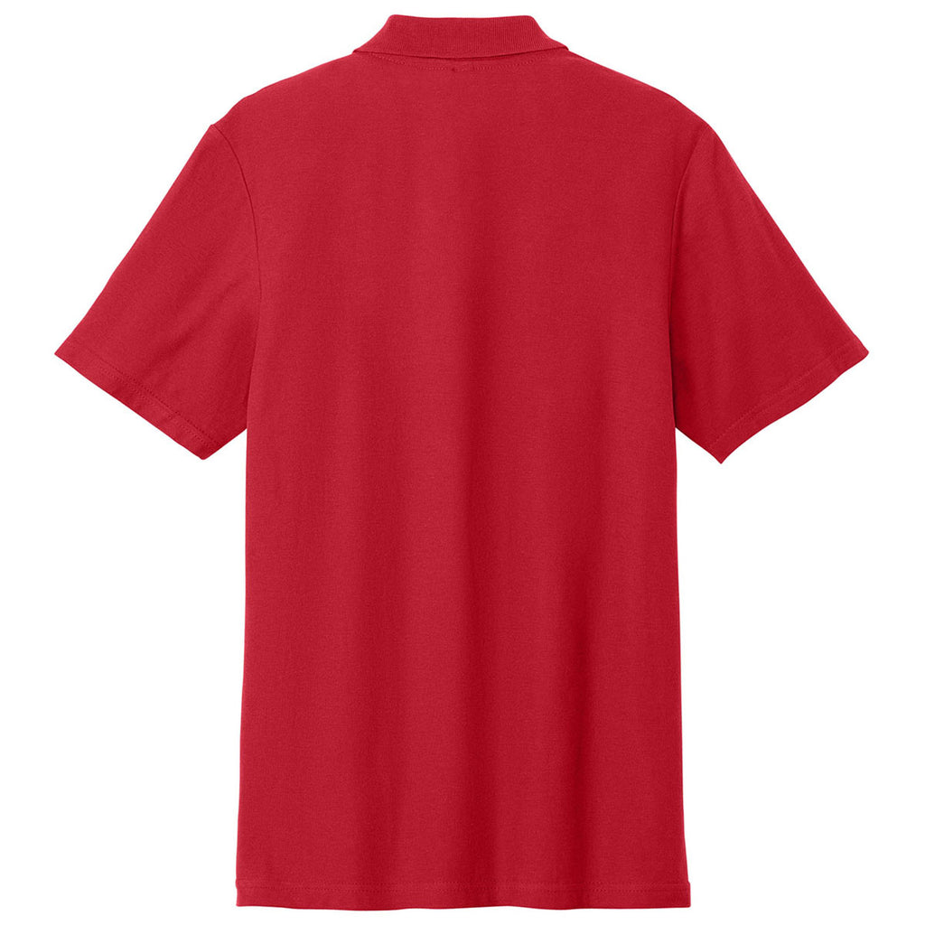 Gildan Men's Red Softstyle Pique Polo