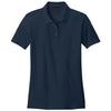 Gildan Women's Navy Softstyle Pique Polo