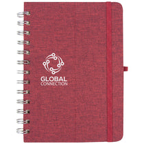 rPET Red Notebook with Phone Holder