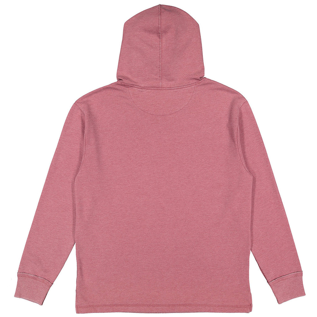LAT Unisex Washed Rouge Vintage Wash Fleece Hooded Sweatshirt