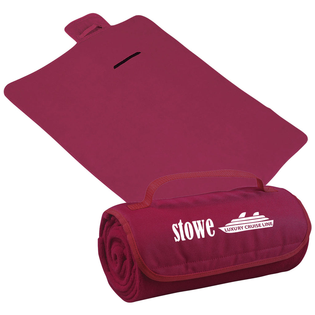 Hit Maroon Roll-Up Blanket