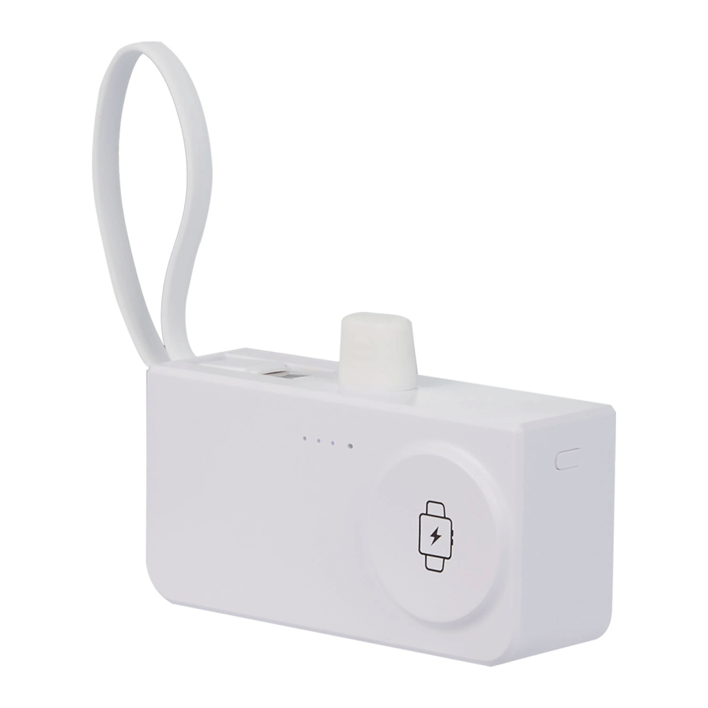 Leed's White Hue Plus 5000 mAh Power Bank with Watch Charger