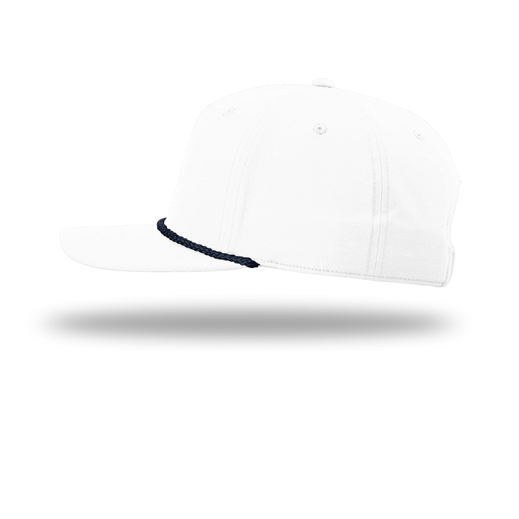 Richardson White/Navy 5-Panel Classic Rope Cap