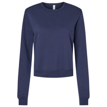 Bella + Canvas Women's Navy Sponge Fleece Classic Crewneck Sweatshirt