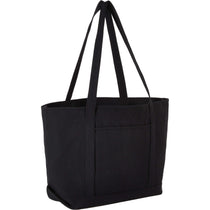 Leed's Black 10oz Recycled Cotton Tote