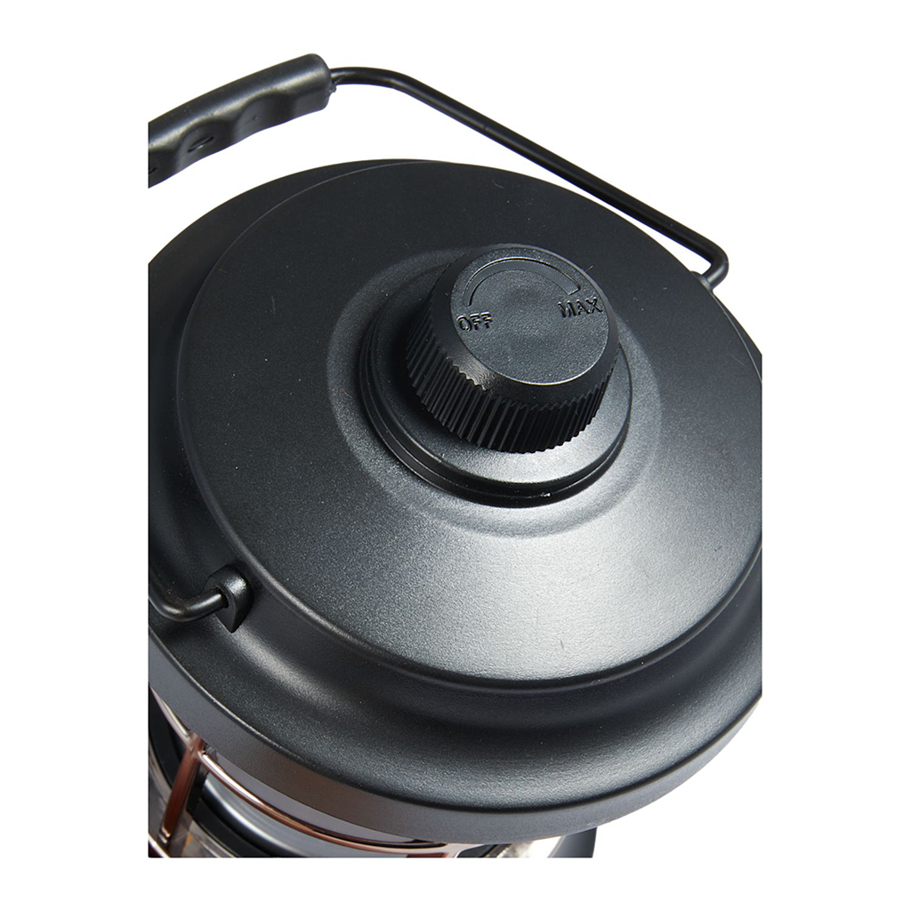 Leed's Black Rechargeable Camping Lantern with String Lights